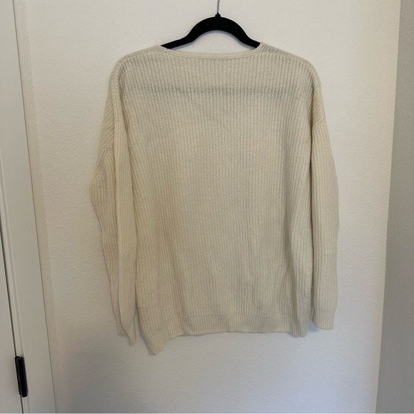 Jenni Kayne Cabin Sweater Wool Cashmere Blend Size Small Women’s Ivory Cream - Picture 7 of 11